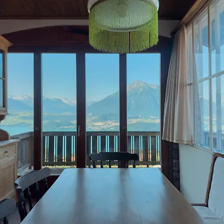Private With Pool, & Mountain Views Chalet Aeschlen