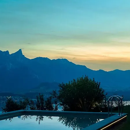 Private With Pool, & Mountain Views Chalet Aeschlen