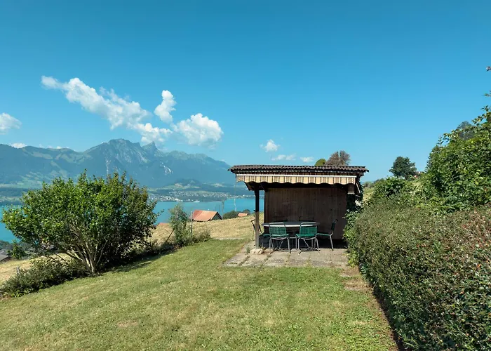 Private With Pool, & Mountain Views בקתה Aeschlen