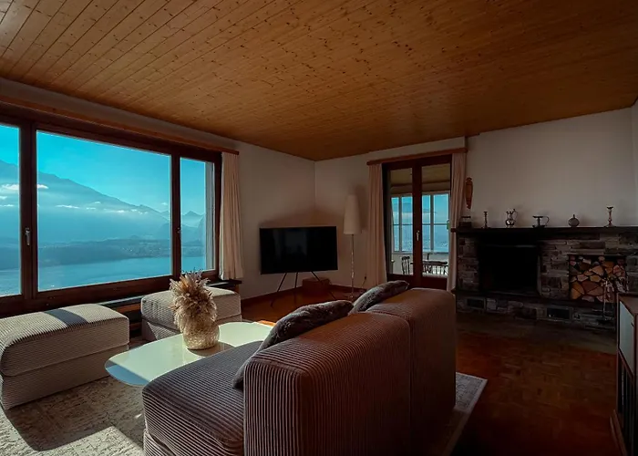 With Pool And View Of Thun Alpehytte